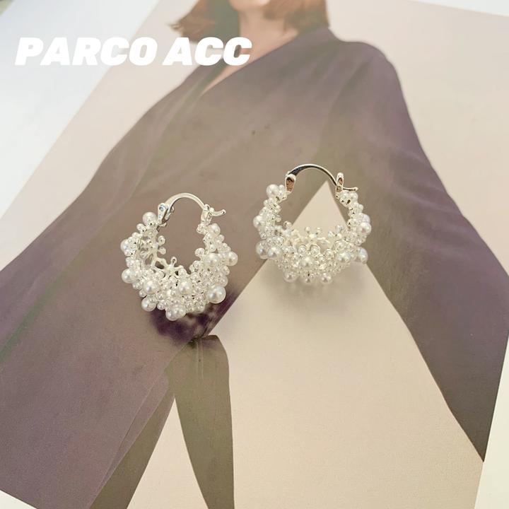 铜合金耳饰 TF519 APECTA 冰雪花篮耳钉