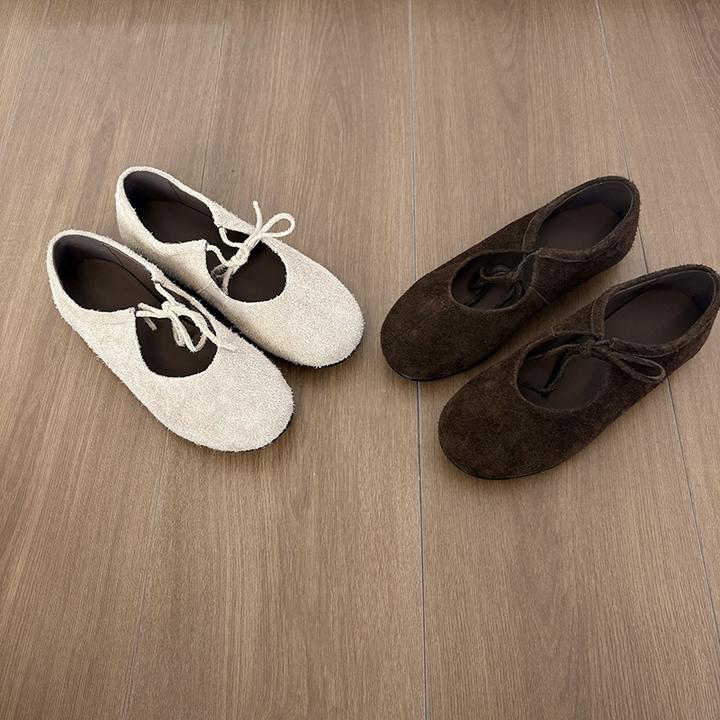 栖屿森~复古学院风玛丽珍女鞋软底百搭休闲小皮鞋方头浅口单鞋女