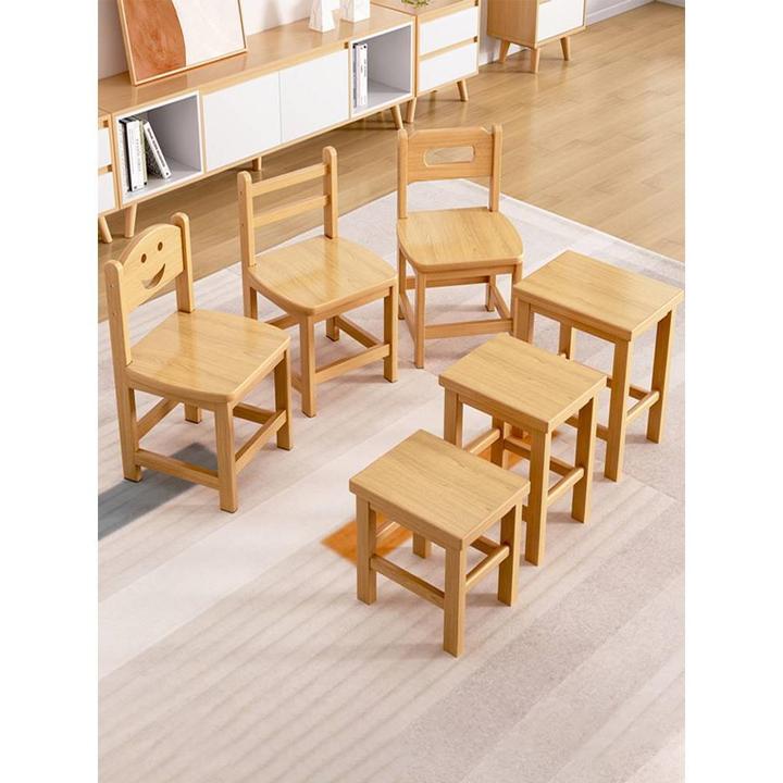 实木小凳子家用矮凳加厚靠背小椅子客厅茶几小木凳子板凳木头方凳