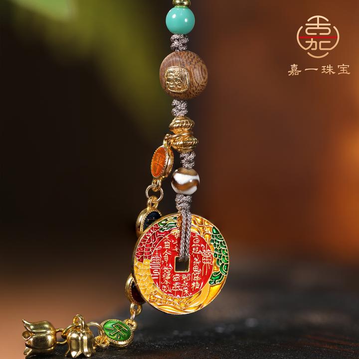 【嘉一珠宝】金龙入梦挂饰原创设计车挂门挂钥匙扣挂件扎基拉姆配件