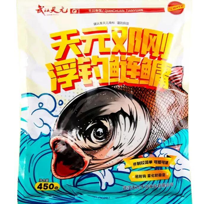 武汉邓刚浮钓鲢鳙大头鱼花白链饵料鲢鳙鱼饵钓鱼饵料450g鱼食