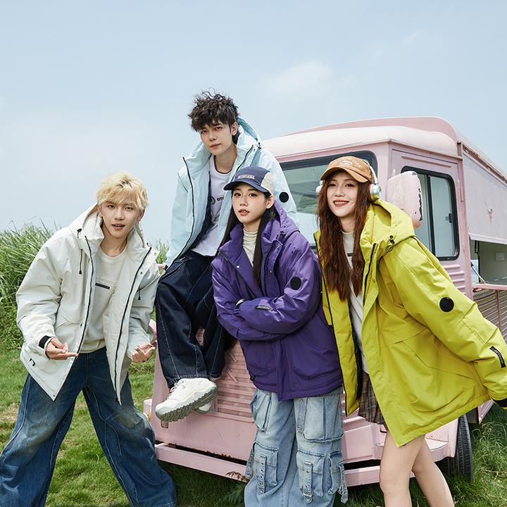 【加厚保暖】情侣款工装加厚棉衣多巴胺户外登山保暖外套6M