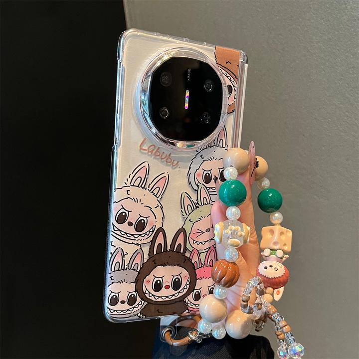 彩绘小怪兽适用华为MateX6典藏版折叠屏手机壳MateX5磁吸中轴X3