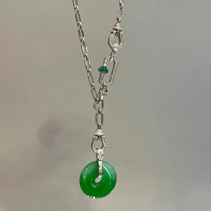 新款diy链子链万能链素链链子镀18k色项链吊坠扣头配链时尚高级感