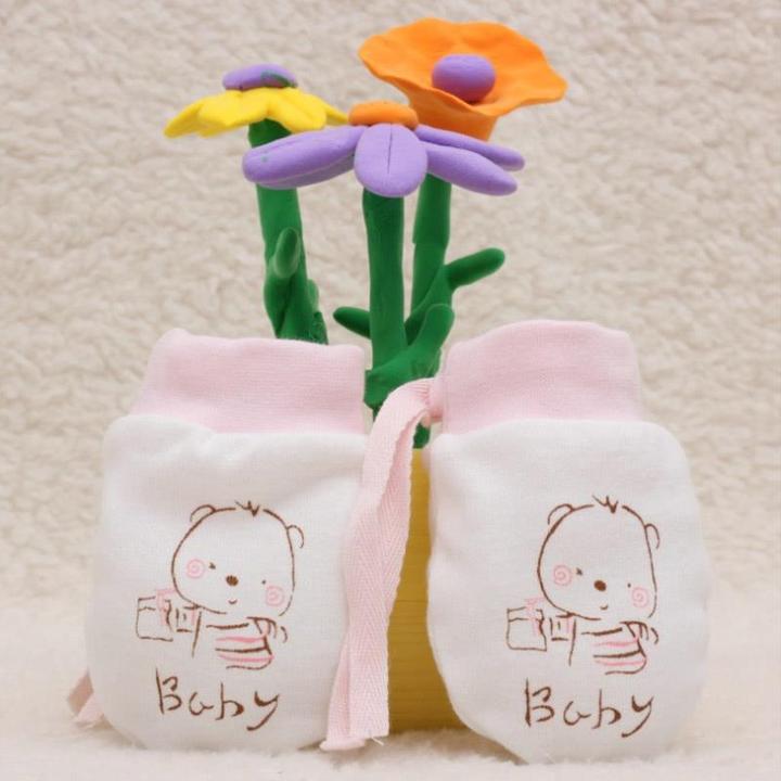 婴儿防抓手套防咬手新生儿防抓脸保护单层舒适护手罩宝宝小手套