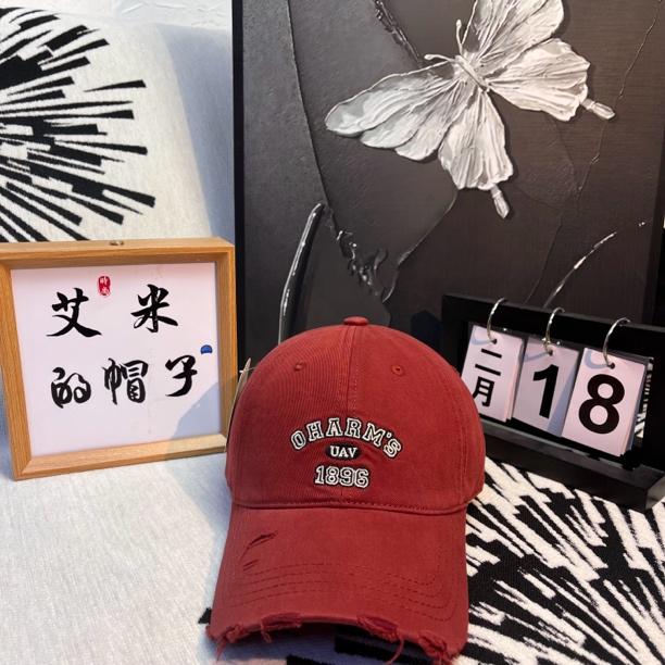 新款美版黑色白色男女时尚运动百搭棒球帽显脸小帽帽子2025潮牌