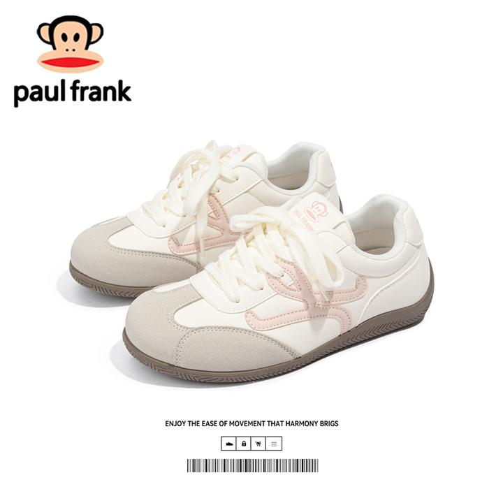 大嘴猴千禧粉女鞋百搭2025秋季新款平底女鞋德训鞋轻便软底休闲鞋