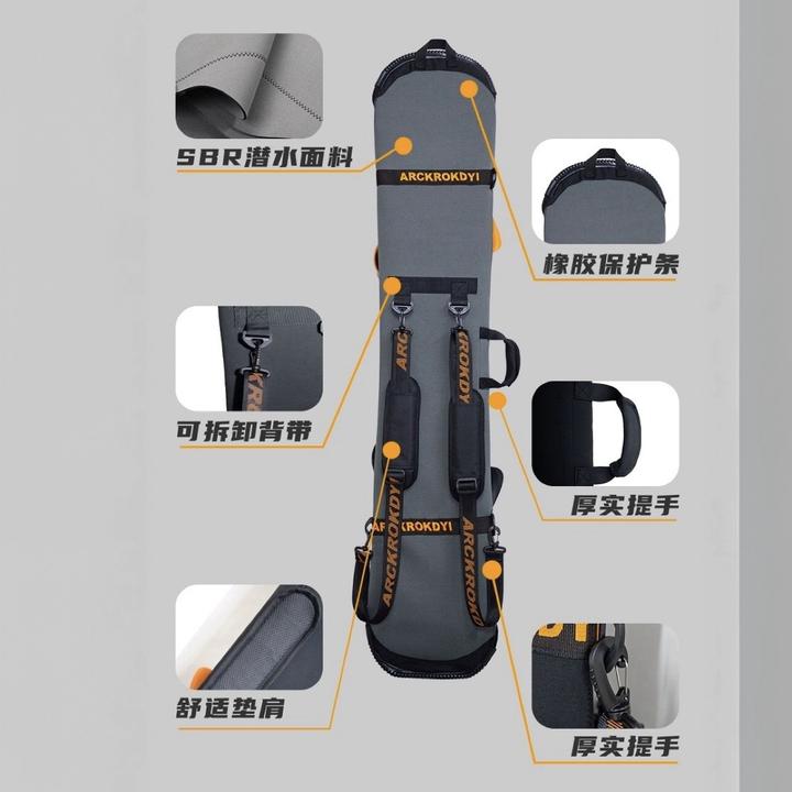 Arckrokdyl单板饺子皮耐磨平花刻滑雪户外运动单双肩单板滑雪板包