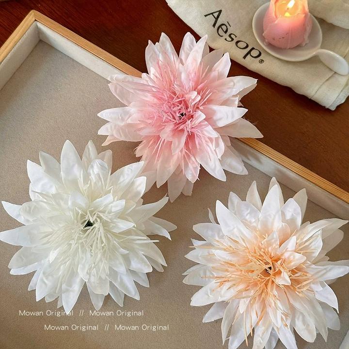 纯欲风海葵花发夹女2025新款高端侧边碎发边夹子头饰发卡拍照发饰