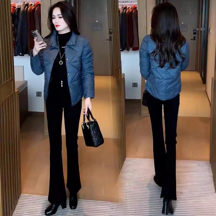 短款立领羽绒棉服女2024冬季新款时尚洋气显瘦小个子棉袄棉衣外套