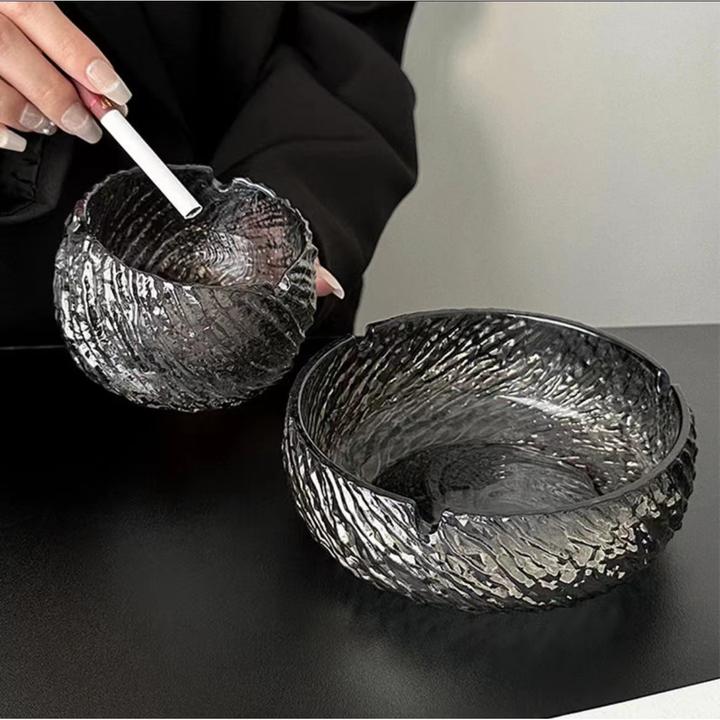 【送灭烟沙】轻奢烟灰缸玻璃水晶玻璃个性创意家用烟缸客厅办公室