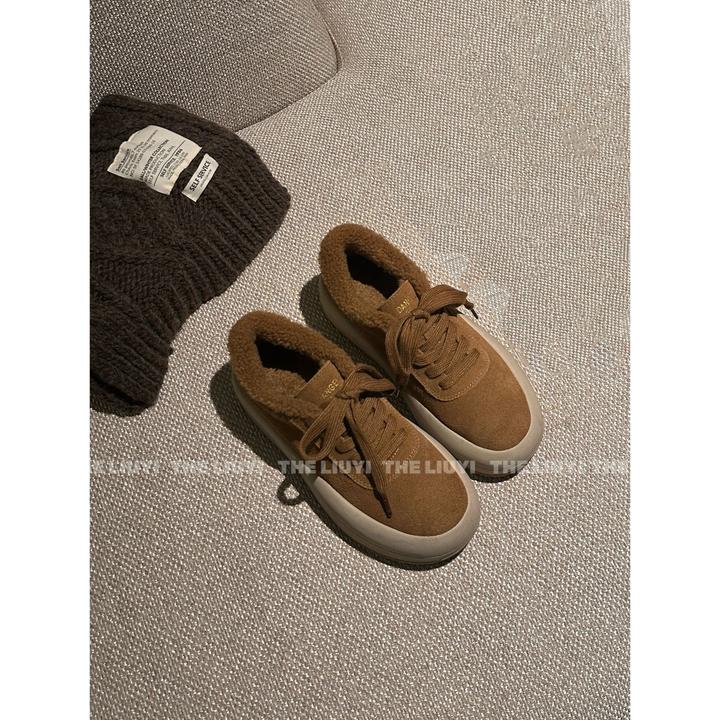 【LIUYI】厚底加绒复古美拉德休闲百搭运动鞋2887