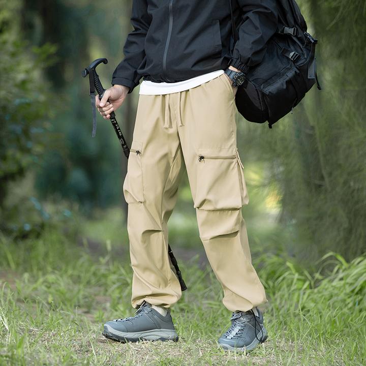 8622025春秋季休闲裤冲锋裤男户外潮流工装裤防水冲锋裤男痞帅