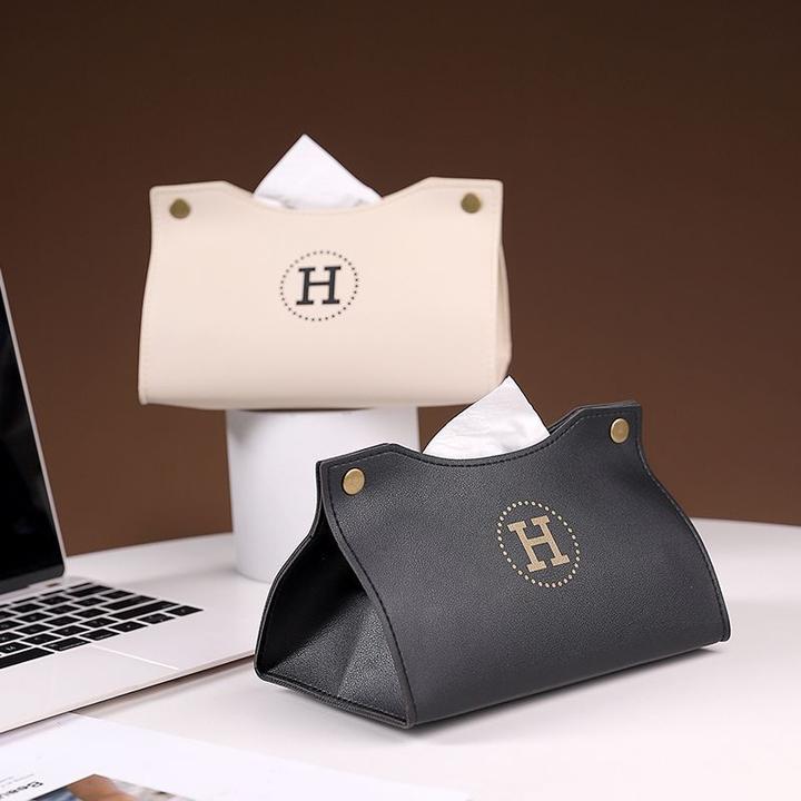 网红纸巾盒高档抽纸盒家用客厅创意餐巾纸盒车载简约软皮纸抽轻奢