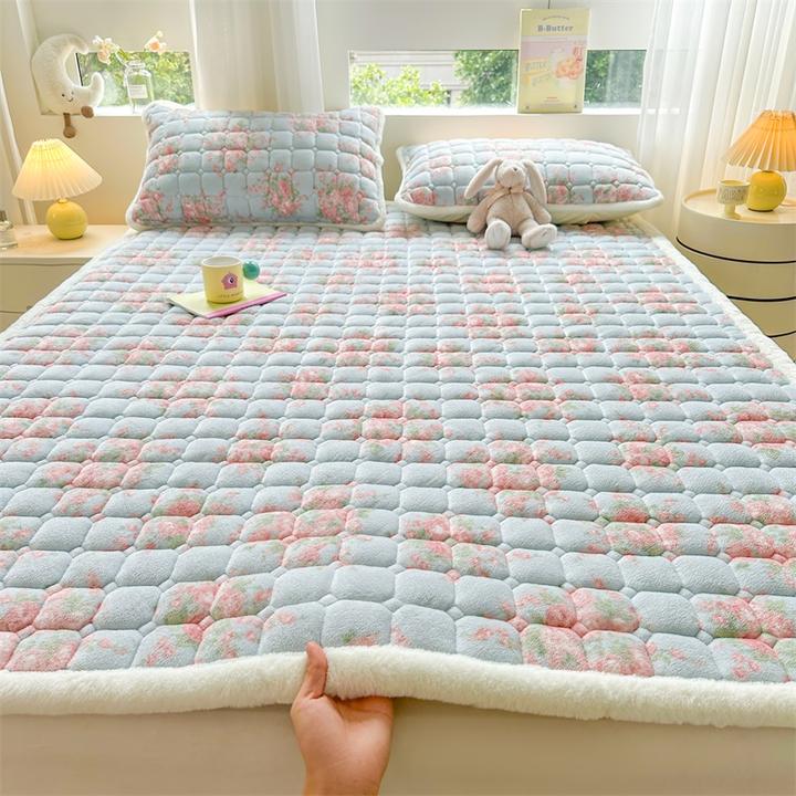 A类牛奶绒床垫软垫子冬季加厚加绒床护垫防滑学生宿舍单人床褥垫
