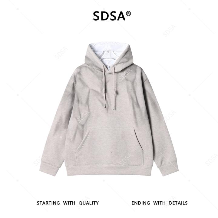SDSA男士秋冬新款痞帅男装简约扎染彩色泼墨连帽卫衣宽松百搭上衣