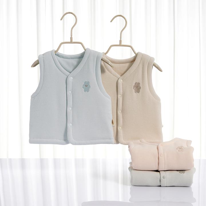 新生婴儿马甲0-1岁纯棉保暖男女宝宝背心夹棉婴幼儿坎肩春秋冬季