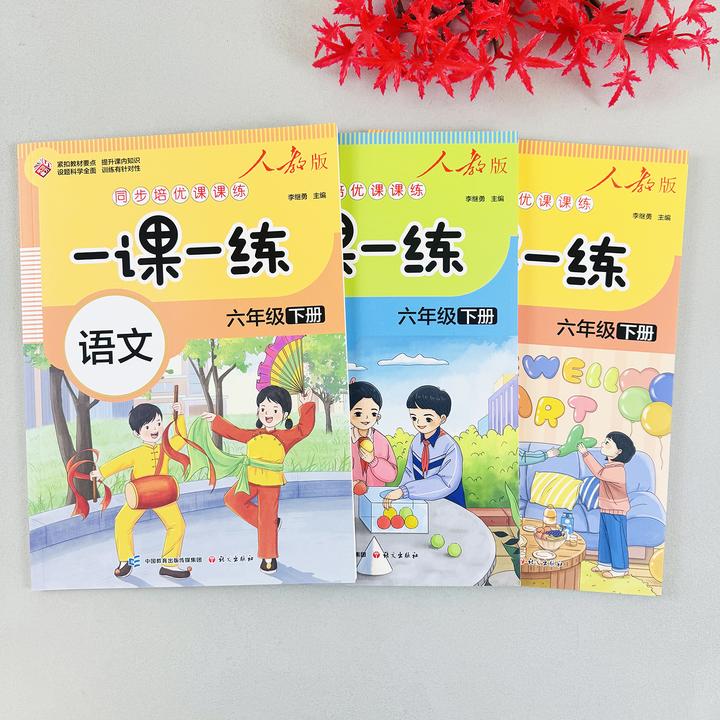 人教版一课一练六年级下册语数英语课课练六年级同步训练随堂练习
