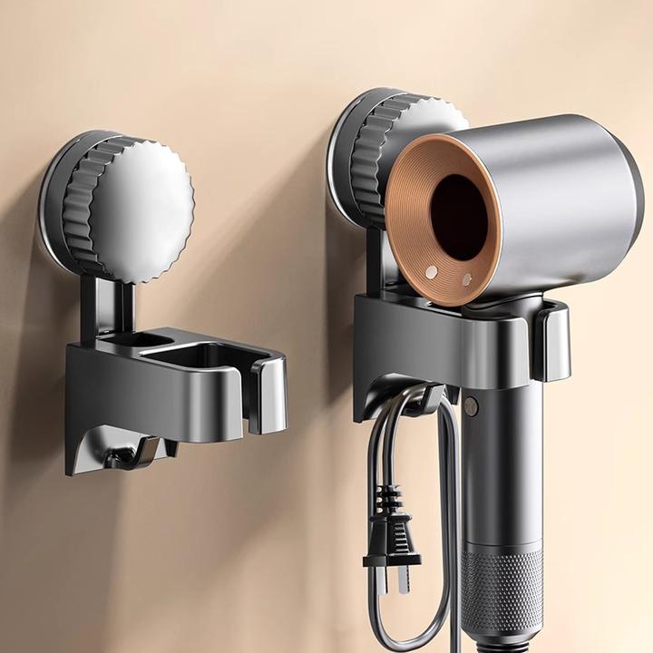 吸盘吹风机置物架卫生间打孔电吹风壁挂挂架支架浴室绕线风筒收纳
