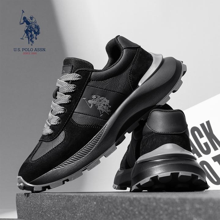 U.S. POLO ASSN.秋季新款透气阿甘鞋男低帮时尚旅游鞋休闲运动鞋