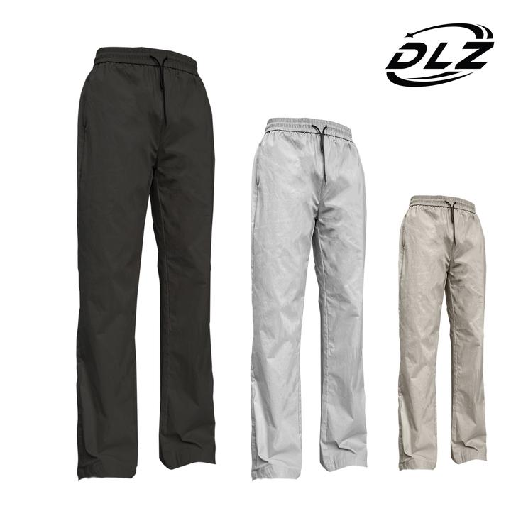 DLZ凉感冰丝裤裤弯刀轻薄直筒弹力基础透气通勤梭织长裤