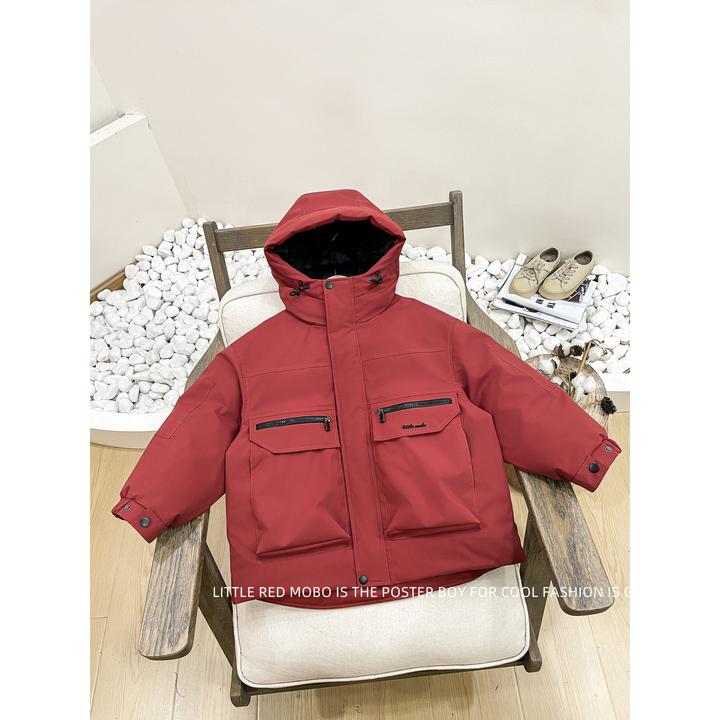 【11月25新款】童装男儿童90白鸭羽绒服2025冬季新款外套MMY841598