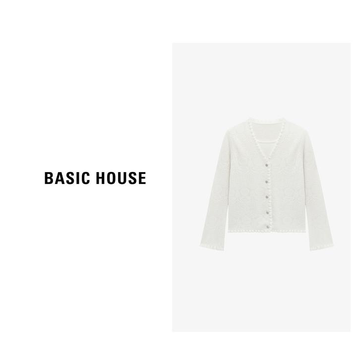 Basic House/百家好老钱知性风女装休闲洋气针织衫-B0625B5LLE2