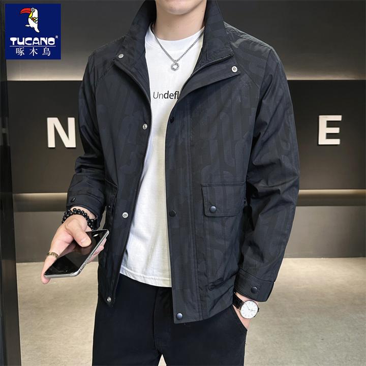 TUCANO/啄木鳥新款夹克工装春秋季商务轻奢立领帅气休闲男士外套