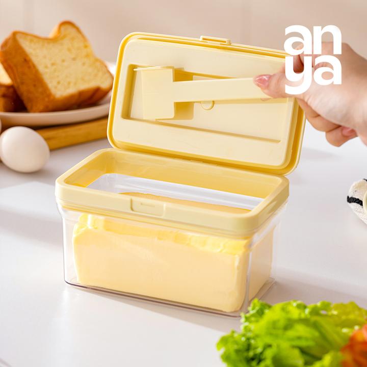 anya/安雅黄油收纳盒冰箱冷藏奶酪芝士冷藏切割分装保鲜新年烘焙