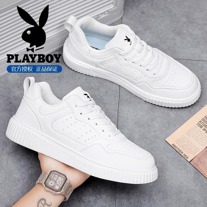 花花公子鞋子男鞋2025新款冬季透气轻便软底小白鞋男运动休闲板鞋