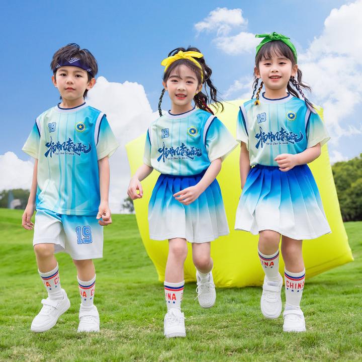 夏季运动会套装啦啦队学生校服套装中小学生幼儿园6.1表演服夏装
