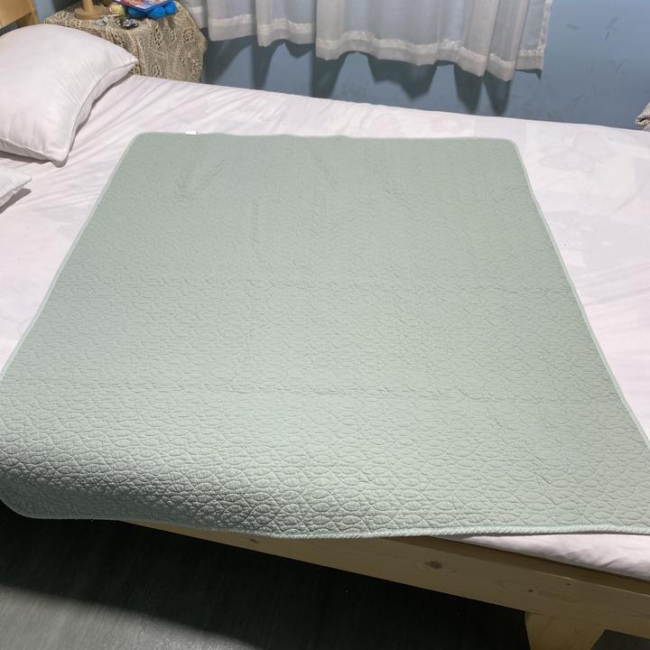 男士双面纯棉素色隔脏床单保护垫薄款可凉被透气简约可机洗多尺寸
