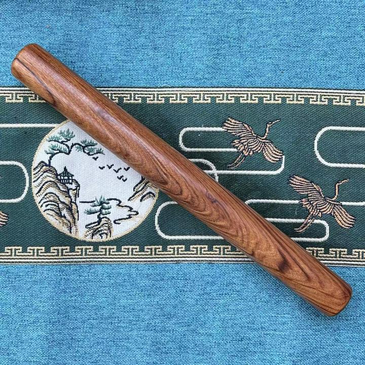 大木侠原木缅甸花梨木大果紫檀擀面杖 尺寸：27*2.5cm