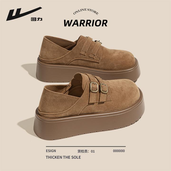 回力厚底勃肯鞋女款2025新款爆款秋季软底两穿一脚蹬增高复古单鞋