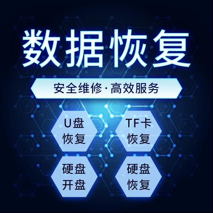 移动硬盘电脑U盘照片数据恢复SD卡阵列服务器修复开盘系统重装u盘