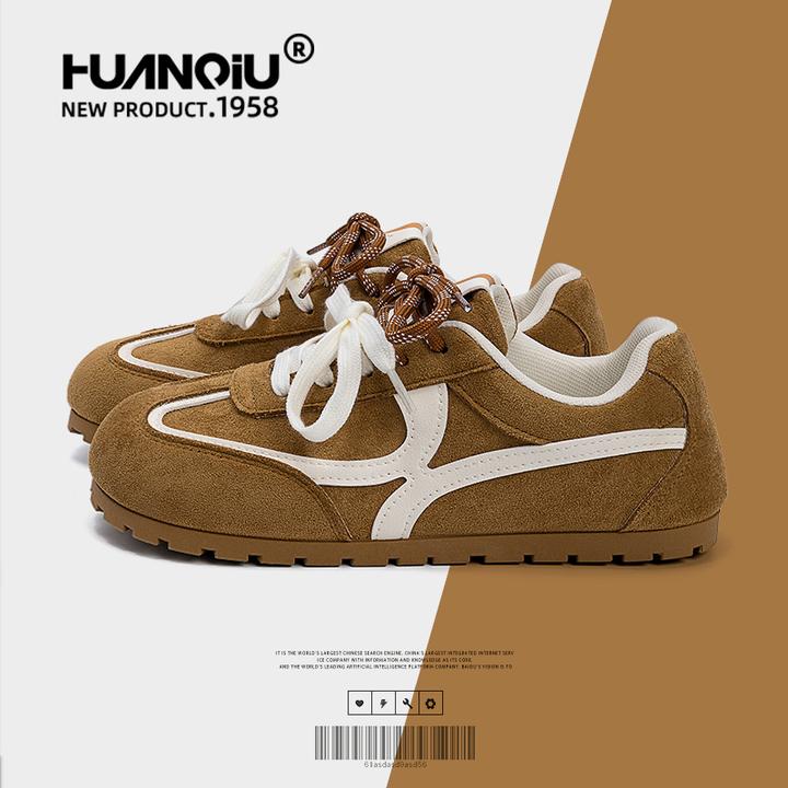 环球复古港风德训鞋女2025新款秋季女鞋轻便软底显脚小百搭休闲鞋