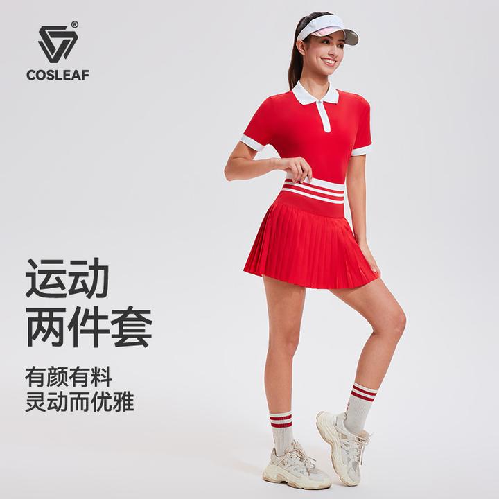 【科里芙新色套装】高尔夫球服显瘦透气健身跑步短袖瑜伽服夏季薄款