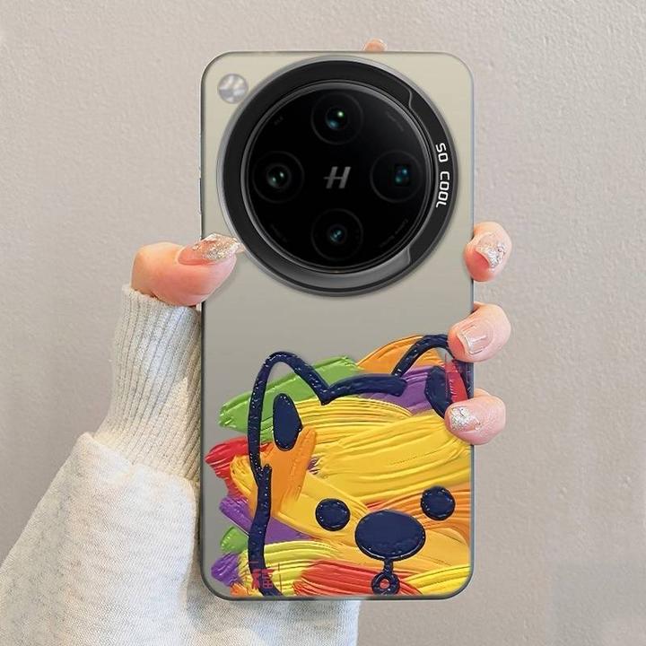 彩笔狗狗适用OPPOFindX8s手机壳X8Pro小众X8ultra个性防摔保护套