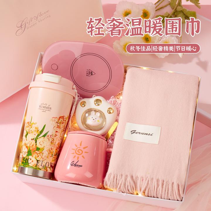 冬天入冬三件套围巾礼盒生日礼物女生送闺蜜实用男生仪式感高级感