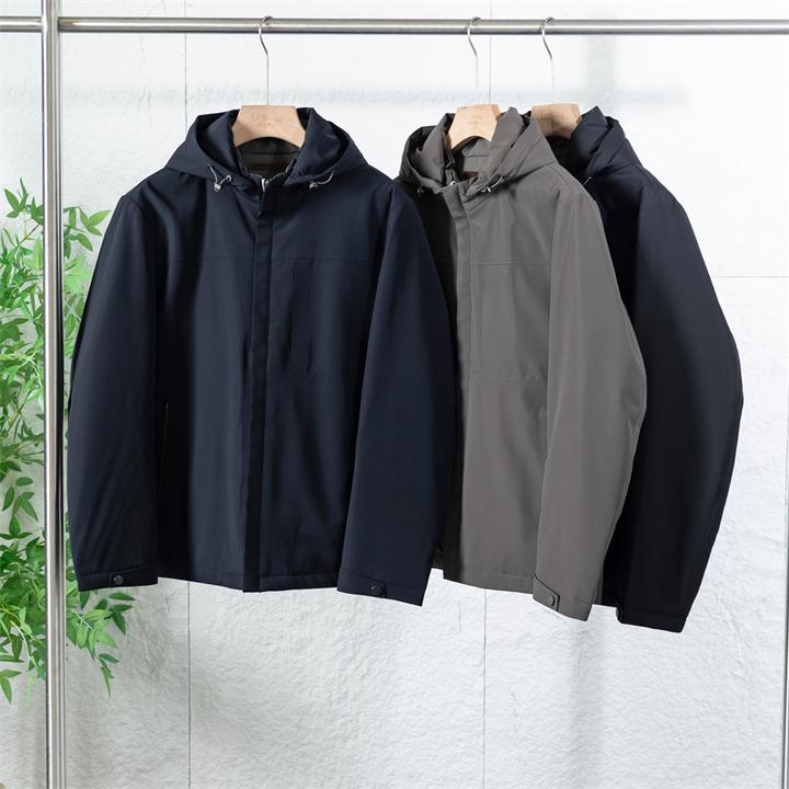 冬季男士可拆卸帽羽绒服保暖日常商务休闲百搭90鸭绒外套82322