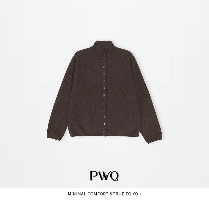 【老钱美学】上衣山羊绒圆领长袖单排扣绵羊毛开衫JW-25121811-DI