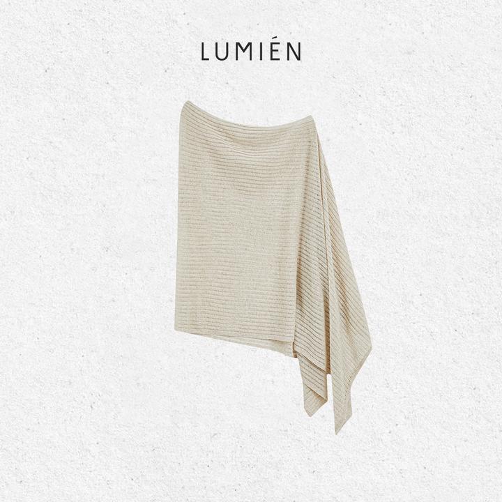 【LUMIEN 新品】“雅致”廓形针织氛围感披肩上衣LX5HSS063