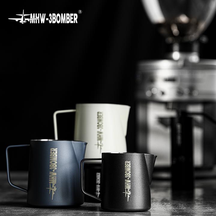 MHW-3BOMBER/轰炸机拉花缸 鳄鱼缸嘴不锈钢奶泡杯 压纹尖嘴500ml