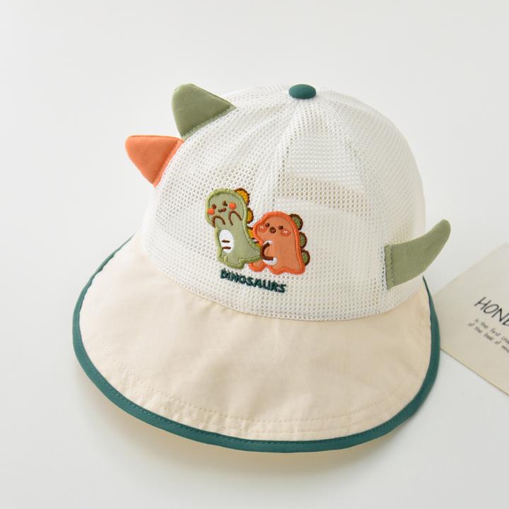 儿童帽子夏季薄款透气网眼鸭舌帽男孩女宝宝婴儿遮阳防晒太阳帽潮