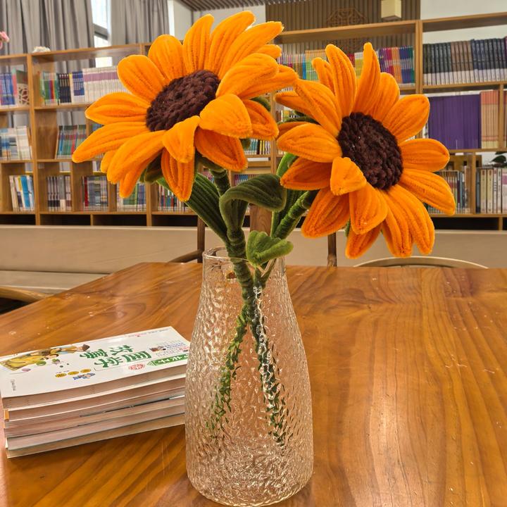 教师节礼品扭扭棒diy材料包送老师礼品大号向日葵【送包装袋+卡片】