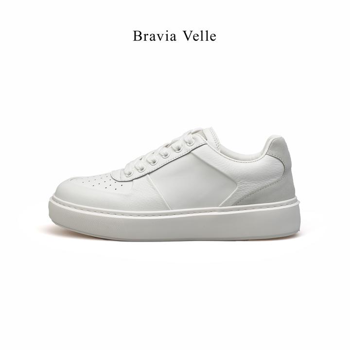 Bravia Velle秋冬时尚百搭高级轻奢潮流厚底休闲舒适真皮低帮男鞋