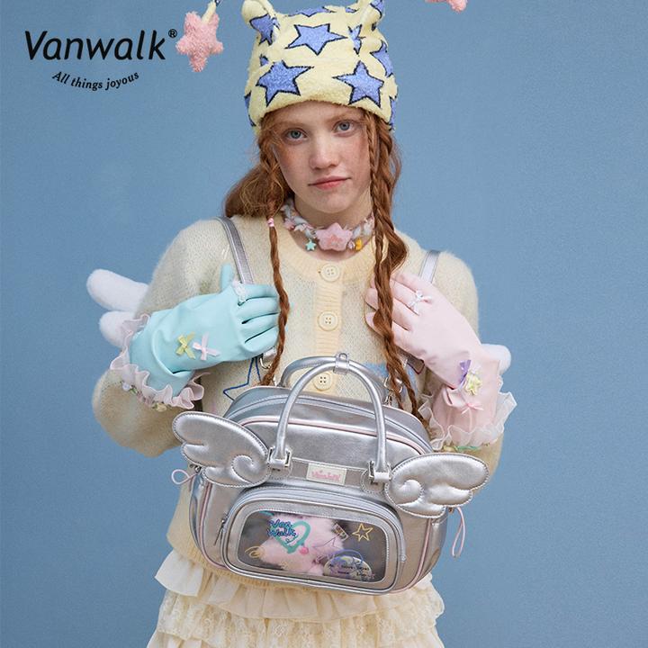 VANWALK幸运星 品牌原创少女中小食量吧唧痛包出游逛街轻便双肩包