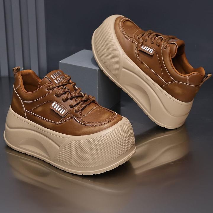 新百伦【断码清仓】松糕7厚底增高小白鞋2025秋款上新时尚板鞋拼