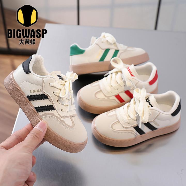 大黄蜂童鞋儿童休闲板鞋2025秋季新款男女童校园百搭德训鞋宝宝鞋