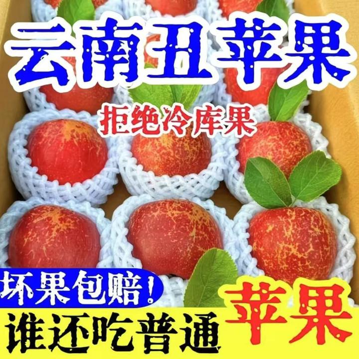 2025正宗云南昭通高原糖心丑苹果现摘现发脆甜多汁9分甜1分果酸